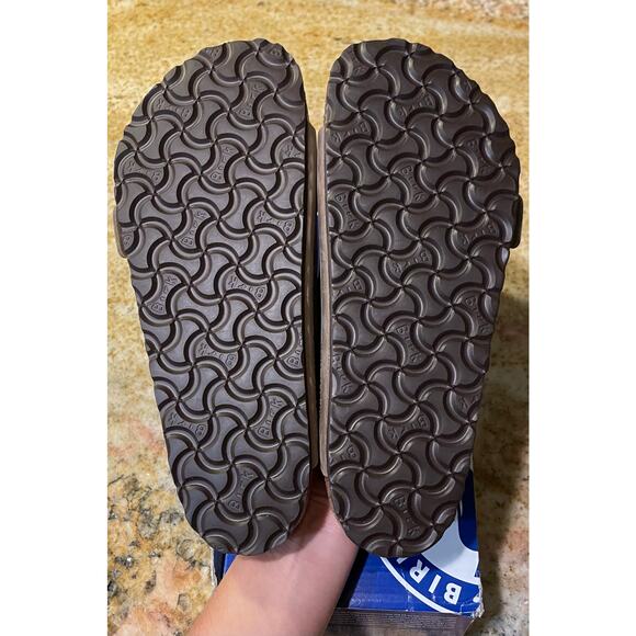 NIB Birkenstock Arizona Oiled Leather Tobacco Brown Sandals EU 39/L8/M6 - Picture 6 of 6